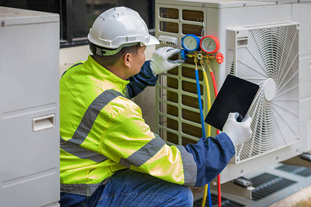 Professional Hvac technician working in Wentworth, NC